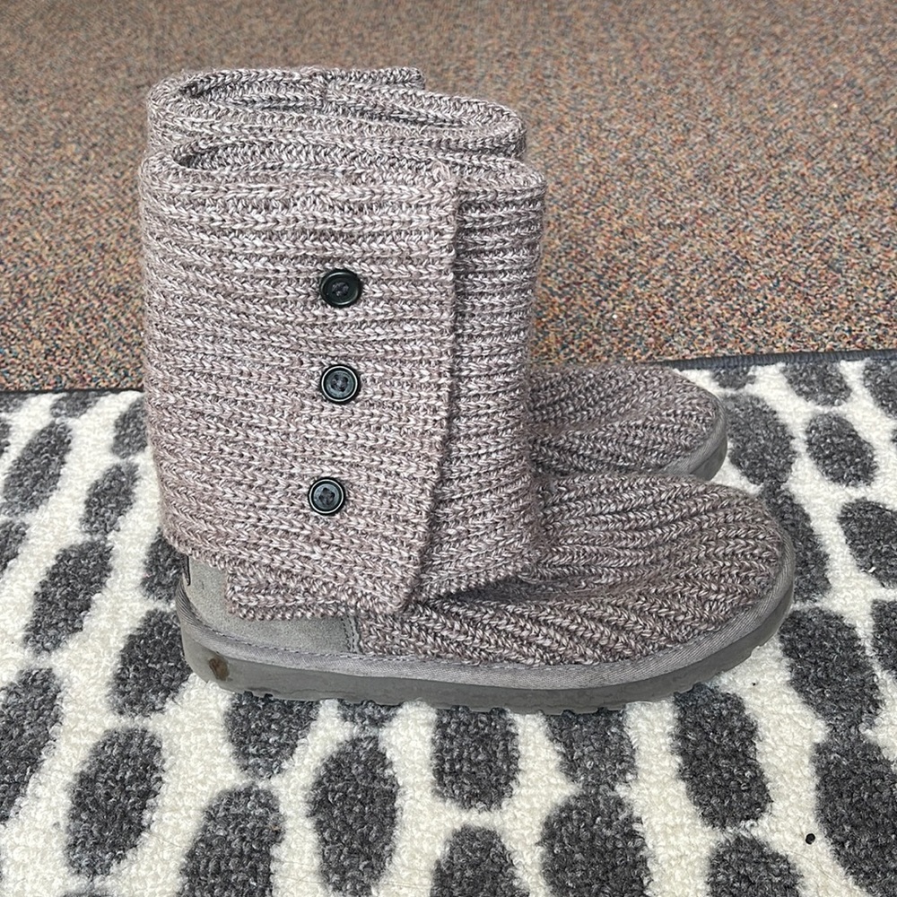 Gray Sweater Knit Uggs - image 1